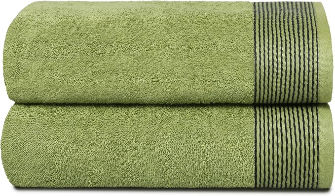 Belizzi Home Ultra Soft 2 Pack Oversized Bath Towel Set 28x55 inches, 100% by Unknown