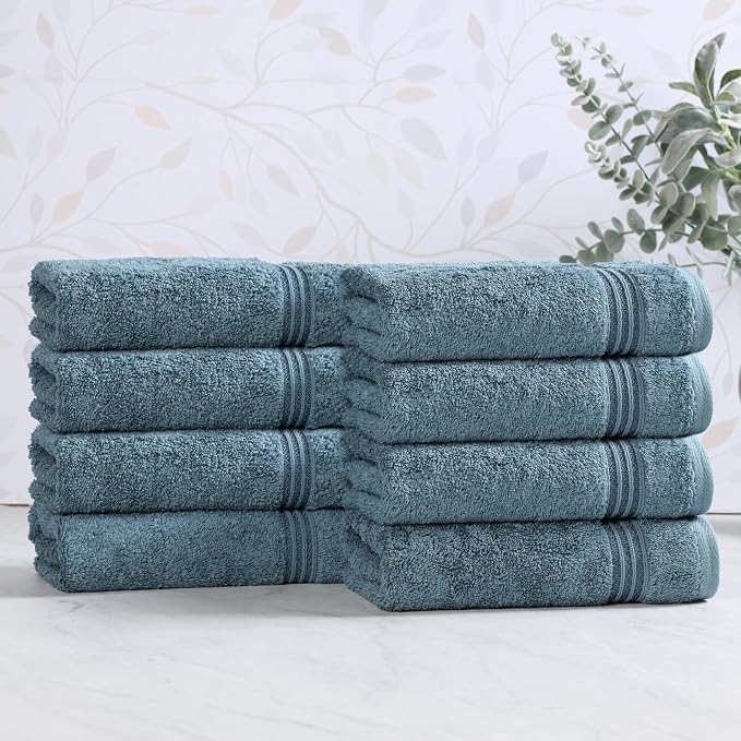 Superior Egyptian Cotton 8-Piece Hand Towel Set, Towel Basics - Image 2