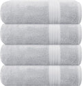 GLAMBURG Premium Cotton 4 Pack Bath Towel Set by GLAMBURG