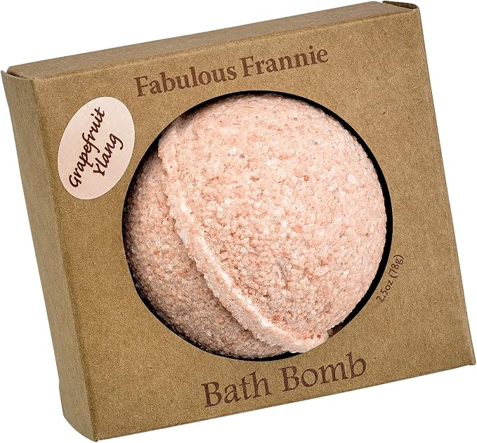 Fabulous Frannie Grapefruit Ylang Ylang Natural, Handmade Bath Bomb, Rich in by Fabulous+Frannie