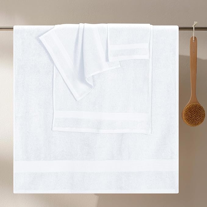 GLAMBURG Ultra Soft 8-Piece Towel Set - Image 3