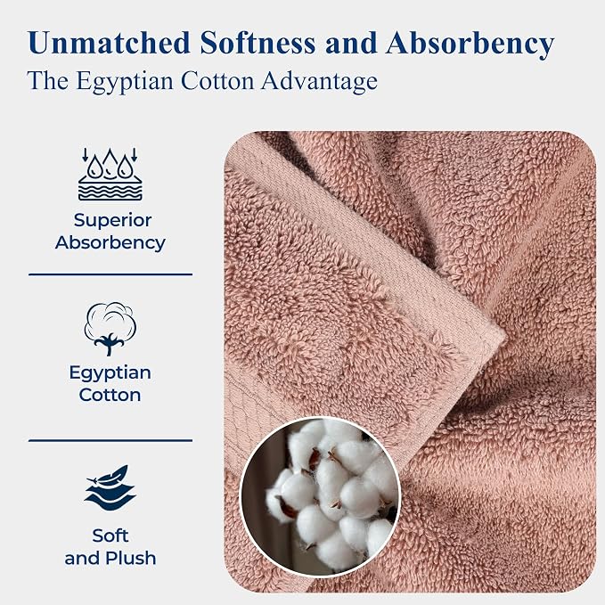 Superior Egyptian Cotton Pile 9-Piece Towel Set, 3 Bath, 3 Hand, 3 Face - Image 10