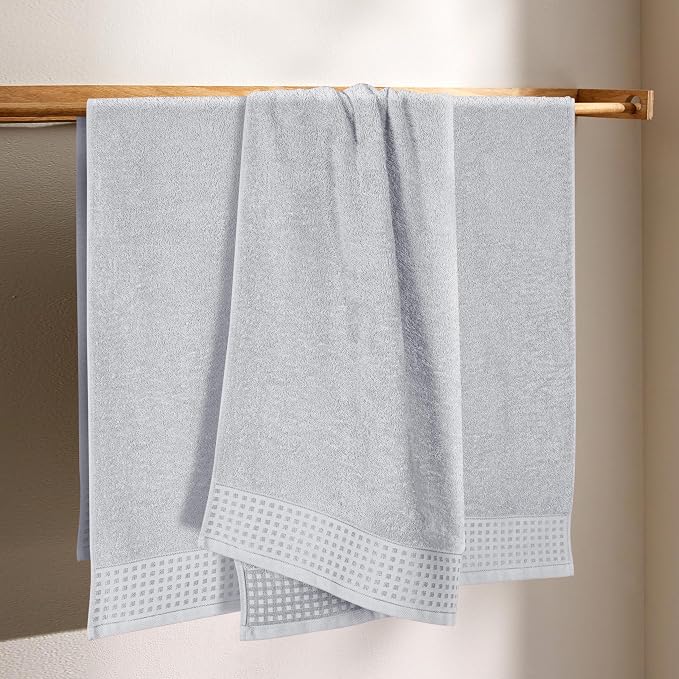 GLAMBURG Ultra Soft 4 Pack Oversized Bath Towel Set 27x54 inches, 100% Cotton - Image 3