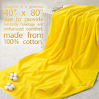 Cotton Paradise 100% Cotton 40x80 Oversized Bath Sheet, Extra Large Turkish - Image 2