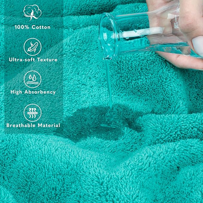 American Soft Linen 100% Cotton 600 GSM Turkish 40x80 Oversized Bath Towel Sheet - Image 4