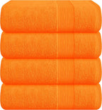Belizzi Home 4 Pack Bath Towel Set 27x54, 100% Ring Spun Cotton, Ultra Soft by Unknown