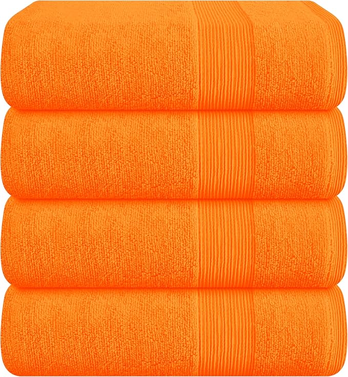 Belizzi Home 4 Pack Bath Towel Set 27x54, 100% Ring Spun Cotton, Ultra Soft by Unknown