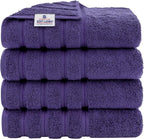 American Soft Linen Luxury 4 Piece Bath Towel Set, 600 GSM 100% Cotton Turkish by AmericanSoftLinen