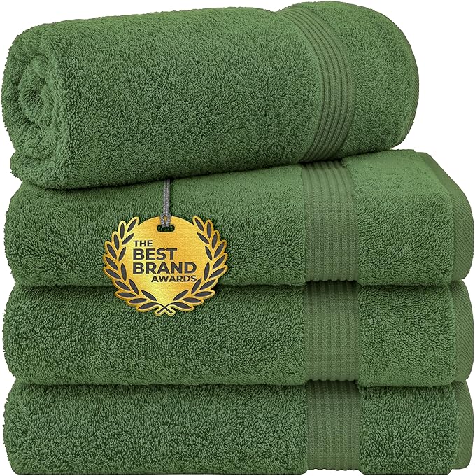 Cotton Paradise 4 Piece Turkish Bath Towels by UNITEDHOMETEXTILE