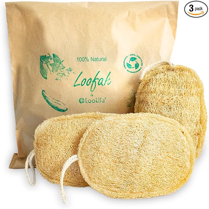 Natural Loofah Exfoliating Sponge by LooLife