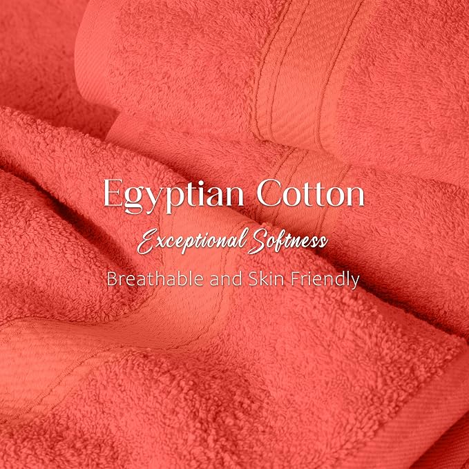 Superior Egyptian Cotton Pile Bath Towel Set of 2, Ultra Soft Luxury Towels - Image 5