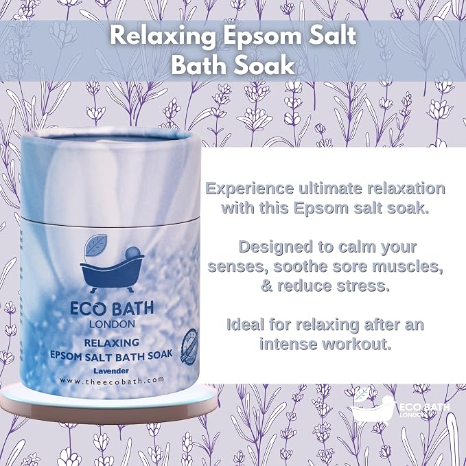 Eco Bath London Relaxing Lavender Epsom Salt Bath Soak - Image 2