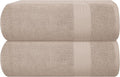 GLAMBURG Premium Cotton Oversized 2 Pack Bath Sheet 35x70-100% Pure Cotton by GLAMBURG