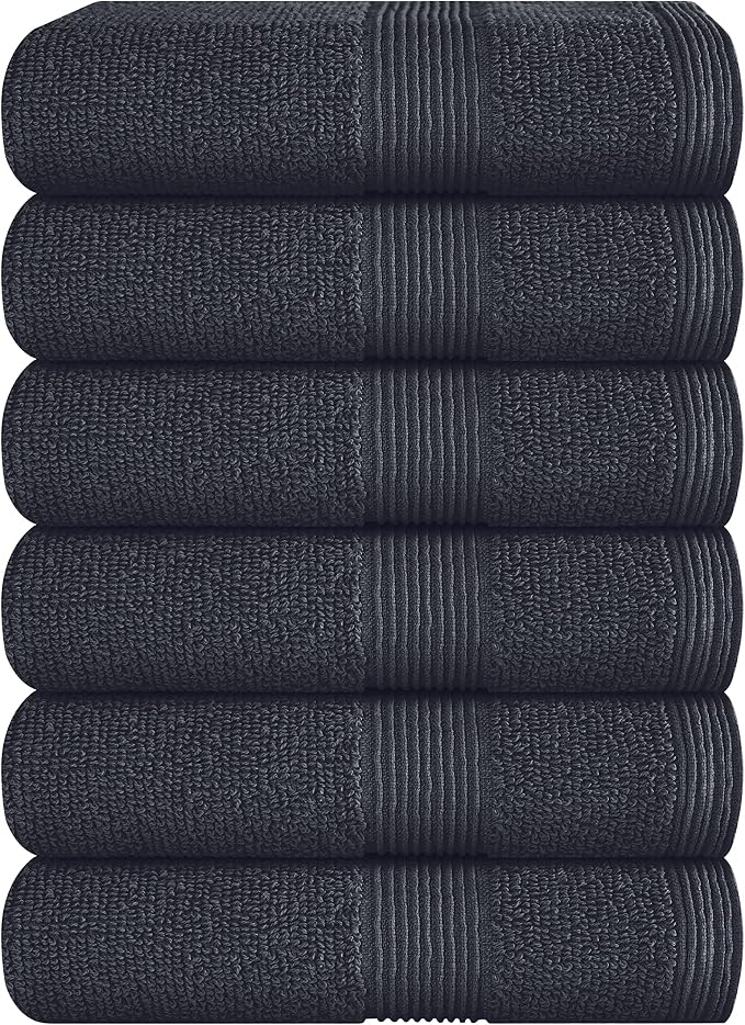 Belizzi Home Ultra Soft 6-Piece Hand Towel Set 16x28-100% Ringspun Cotton by Unknown