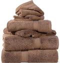 SUPERIOR Egyptian Cotton Pile 6 Piece Towel Set, Includes 2 Bath, 2 Hand by SUPERIOR