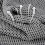 MICROFI New Microfiber Waffle Bath Towels, 2 Pieces, Fast Drying, Lint Free 430 - Image 2