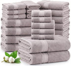 LANE LINEN Luxury Towels and Washcloths Sets by LaneLinen