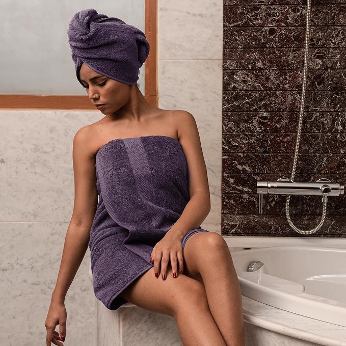 HERCULEAN Large Bath Towels 24 x 50 Pack of 6 | Quick Dry and Highly Absorbent - Image 3