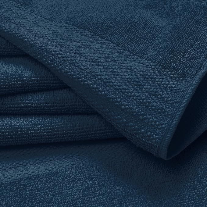 GLAMBURG Ultra Soft 6-Piece Hand Towel Set 16x28-100% Ringspun Cotton - Image 2