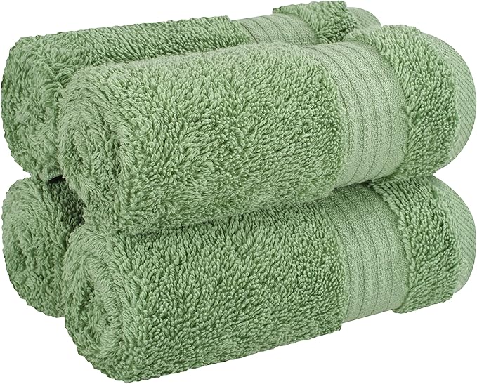 Cotton Paradise 100% Cotton Turkish Washcloth Set - Image 5