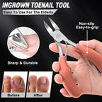 Toenail Clippers for Seniors Thick Toenails, Aucurwen Heavy Duty Toe Nail - Image 3