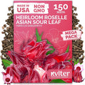 KVITER 150 Roselle Seeds for Planting – Jamaican Sorrel/Cranberry Hibisco by KVITER
