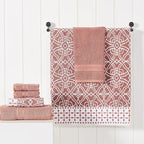 Modern Threads Monroe 6-Piece 100% Cotton Towel Set – Reversible Yarn Dyed - Image 2