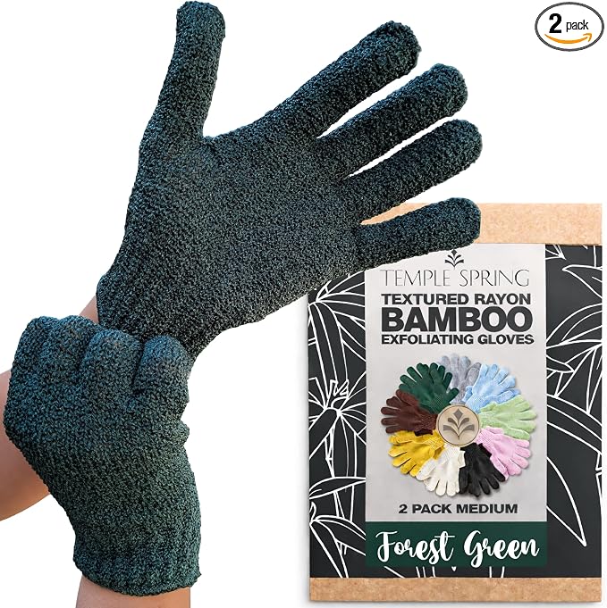 Temple Spring Shower Gloves Exfoliating by TempleSpring%7CRelaxRefreshRecharge
