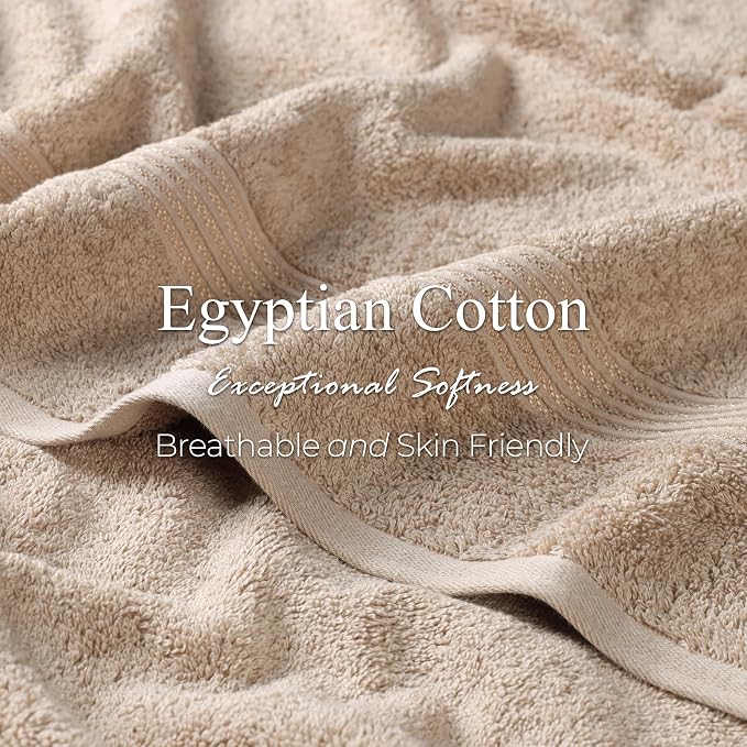 Superior Egyptian Cotton 3-Piece Towel Set, Basic Towels - Image 8