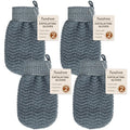 Exfoliating Gloves 2 Pack, Wave Texture Exfoliating Mitt by FUNDREM