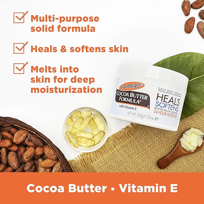 Palmer’s Cocoa Butter Formula Daily Skin Therapy, Solid Formula, 7.25 Ounces - Image 3