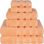 American Soft Linen Luxury 6 Piece Towel Set, 2 Bath Towels 2 Hand Towel 2 by AmericanSoftLinen