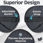 Sleep Mask - Black, 100% Tencel Derived from Natural Wood Pulp - Lightweight - Image 5