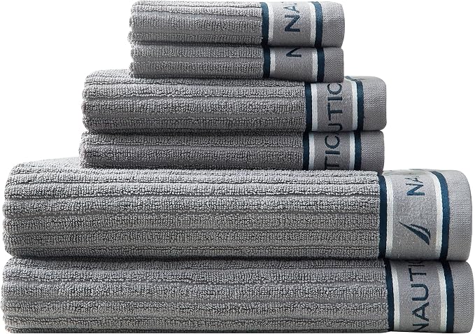 Nautica - Bath Towels, 100% Soft & Absorbent Fluffy Cotton, Highly Absorbent & - Image 2