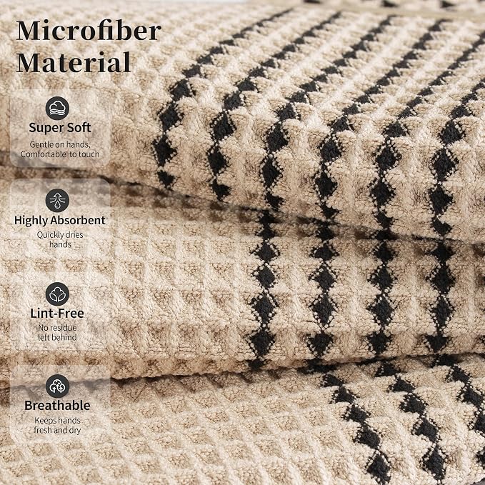 MICROFI New Microfiber Waffle Bath Towels, 2 Pieces, Fast Drying, Lint Free 430 - Image 2