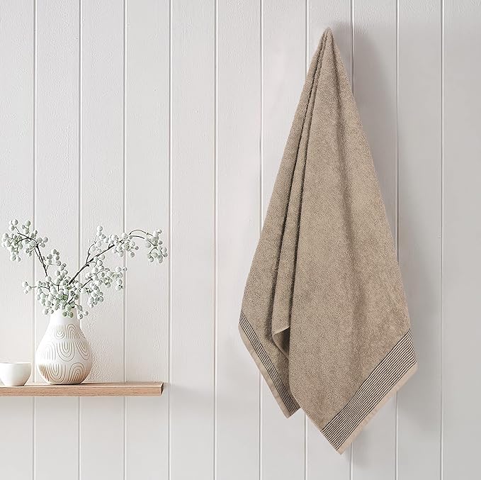 BELIZZI HOME 2 Pack Oversized Cotton Bath Towels, 28x55 inches - Image 3