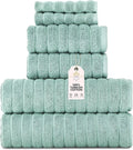 Classic Turkish Towels CTT Luxury 6 Piece Towel Set, 100% Turkish Cotton by ClassicTurkishTowels