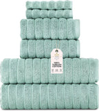 Classic Turkish Towels CTT Luxury 6 Piece Towel Set, 100% Turkish Cotton by ClassicTurkishTowels