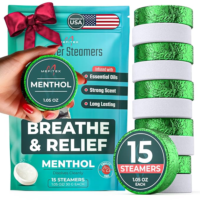 Shower Steamers for Men 15 Pack by Mefitex