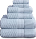 NY Loft 100% Cotton Towel Set 6 Piece | Super Soft & Absorbent Quick-Dry 2 Bath by NYLoft