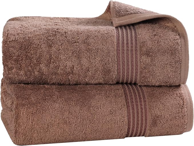 Superior Egyptian Cotton 2-Piece Bath Sheet Towel Set, Oversized Body Towels by SUPERIOR