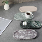 Koville Real Luxurious Natural Marble Vanity Tray, Stone Perfume Trays Jewelry - Image 8