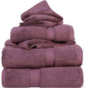 SUPERIOR Egyptian Cotton Pile 6 Piece Towel Set, Includes 2 Bath, 2 Hand by SUPERIOR