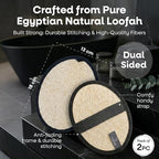L'Exfose Mens Loofah – Natural Egyptian Fiber Loofah - Image 3