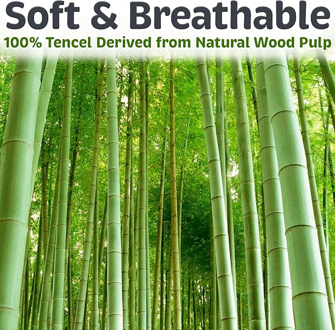Sleep Mask - Black, 100% Tencel Derived from Natural Wood Pulp - Lightweight - Image 4