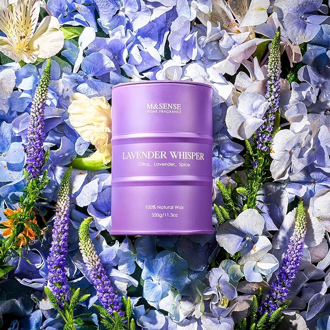 M&SENSE Lavender Scented Soy Candles - Image 2