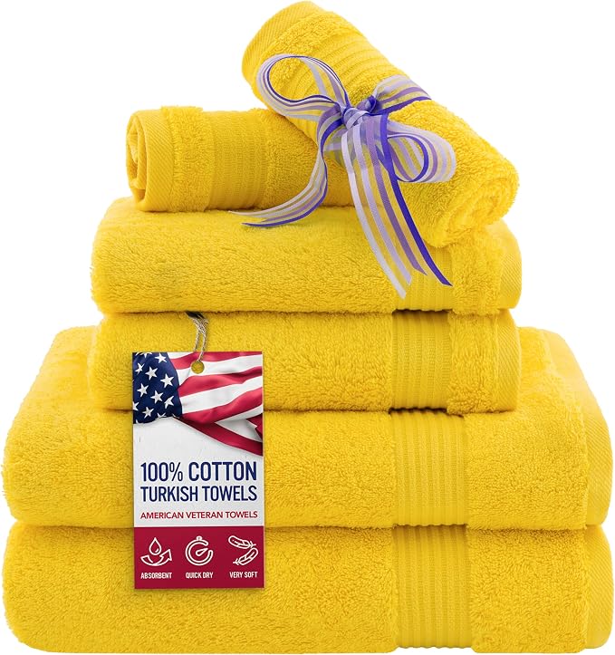 American Veteran Towel, 6 Piece Towel Set by AmericanVeteranTowel
