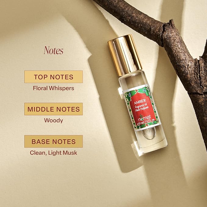 Nemat International Amber Perfume Oil Roll-On – Long Lasting Alcohol Free Amber - Image 3