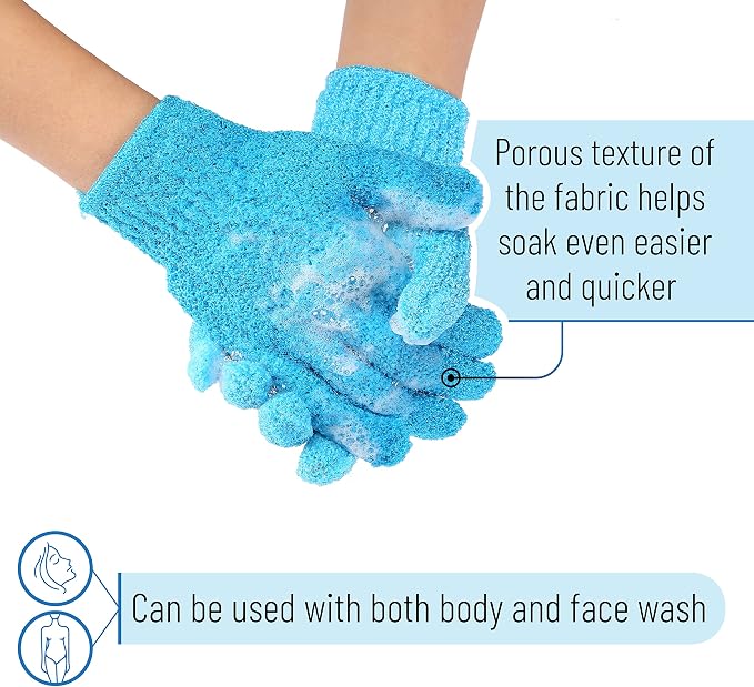 Slick- Exfoliating Gloves, Skin Exfoliator - Image 3