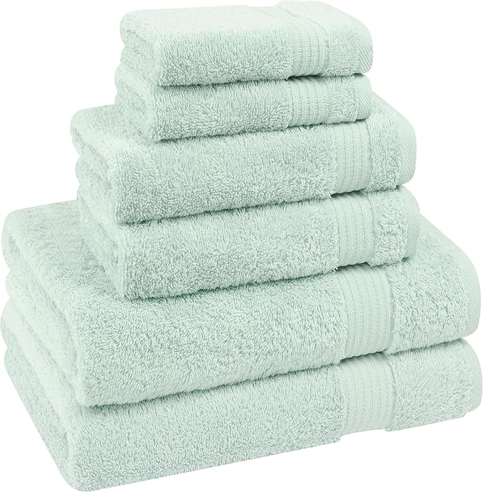 Cotton Paradise 6 Piece Towel Set, 100% Cotton Soft Absorbent Turkish Towels - Image 5